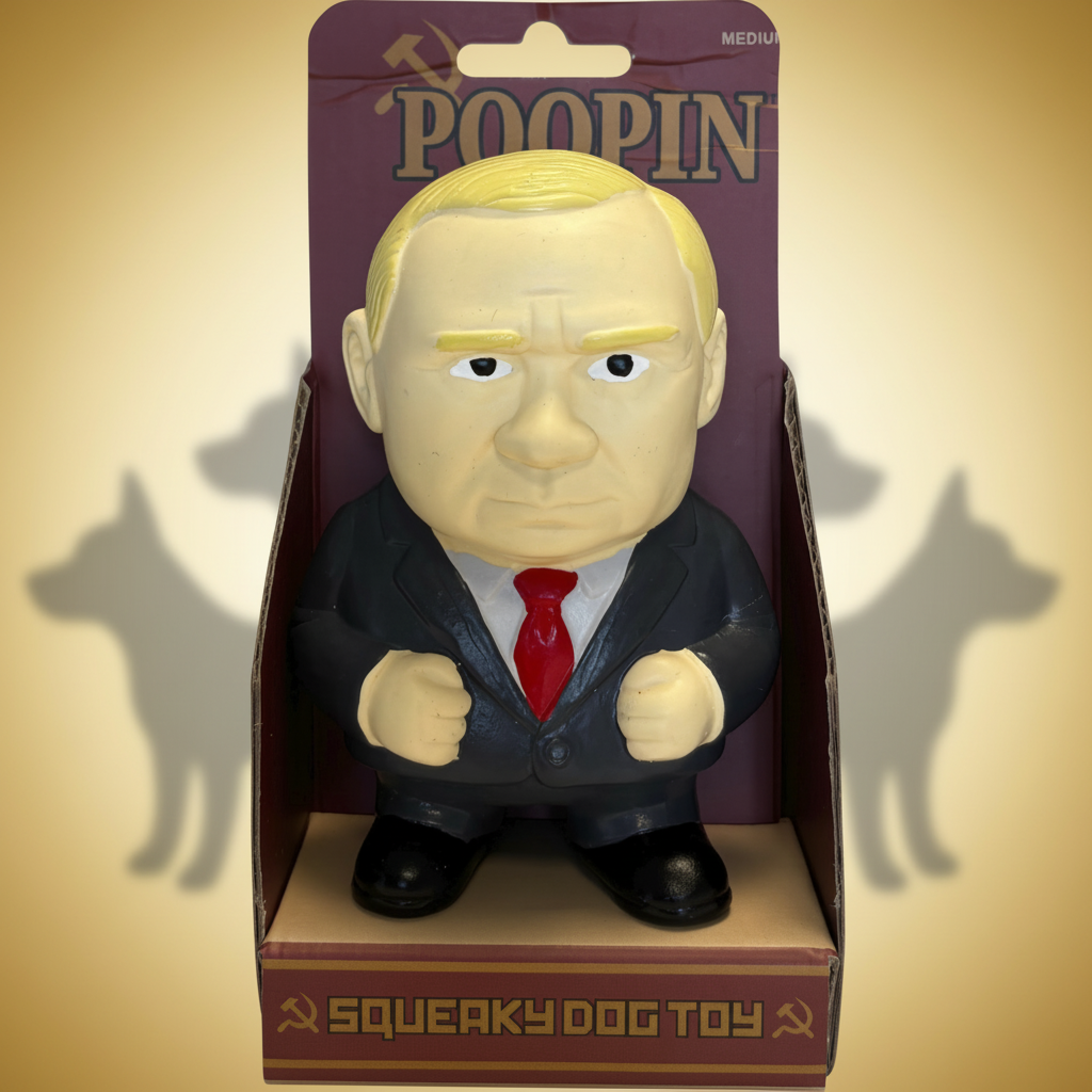 Poopin Medium Squeaky – Hundeleketøy fra DOGGI