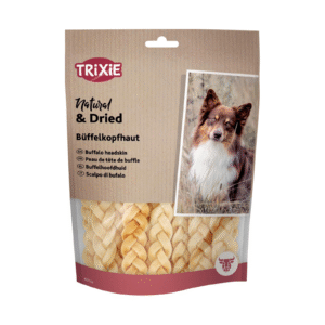 Trixie bøffelhode skinn flettet 200g