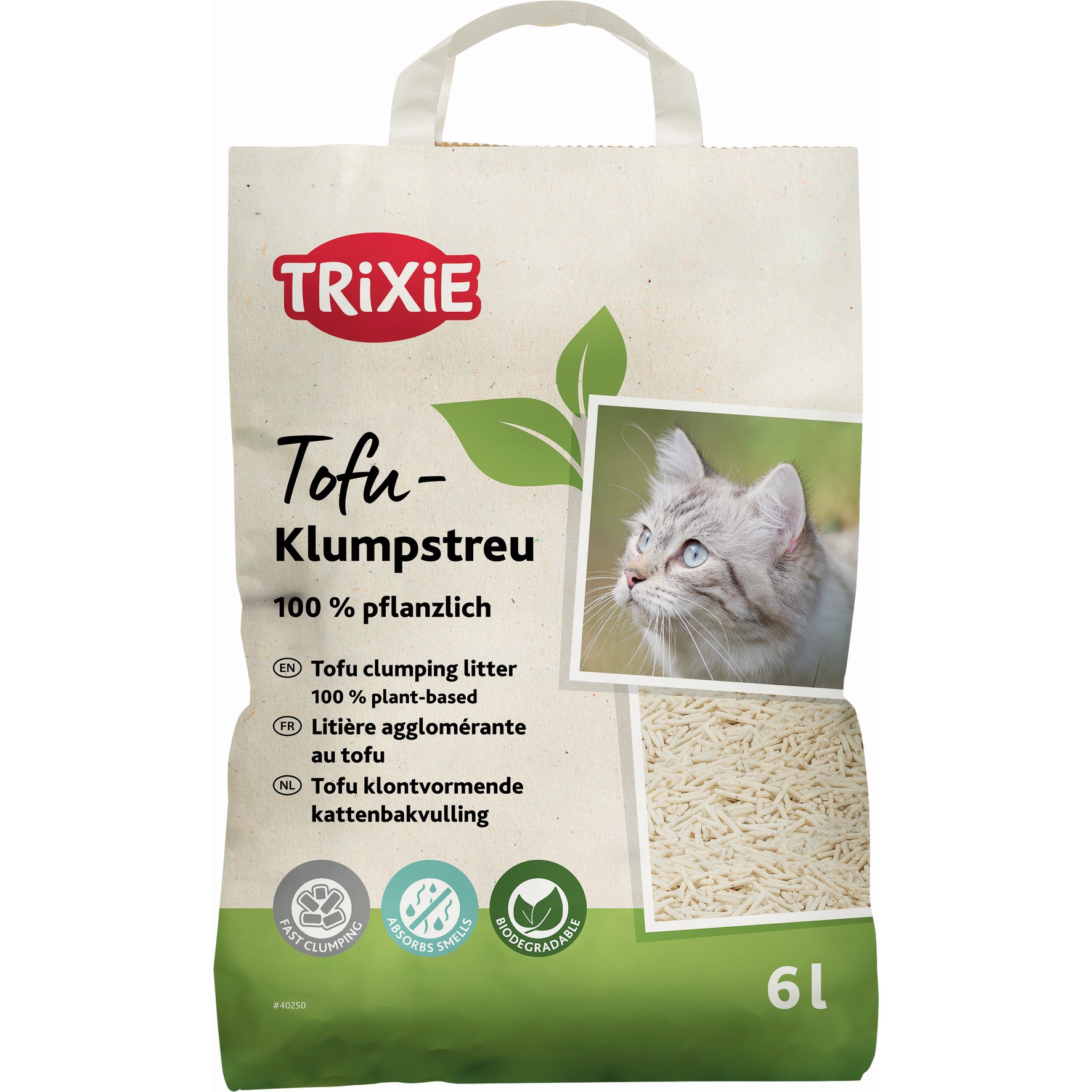 Trixie Tofu Kattetoalett strø 100 % plantebasert 4.5kg