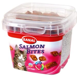 Sanal Salmon Bites katt 75g