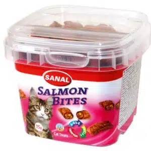 Sanal Salmon Bites katt 75g